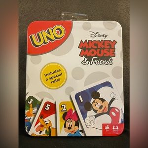 Disney Uno Mickey Mouse & Friends in Tin New